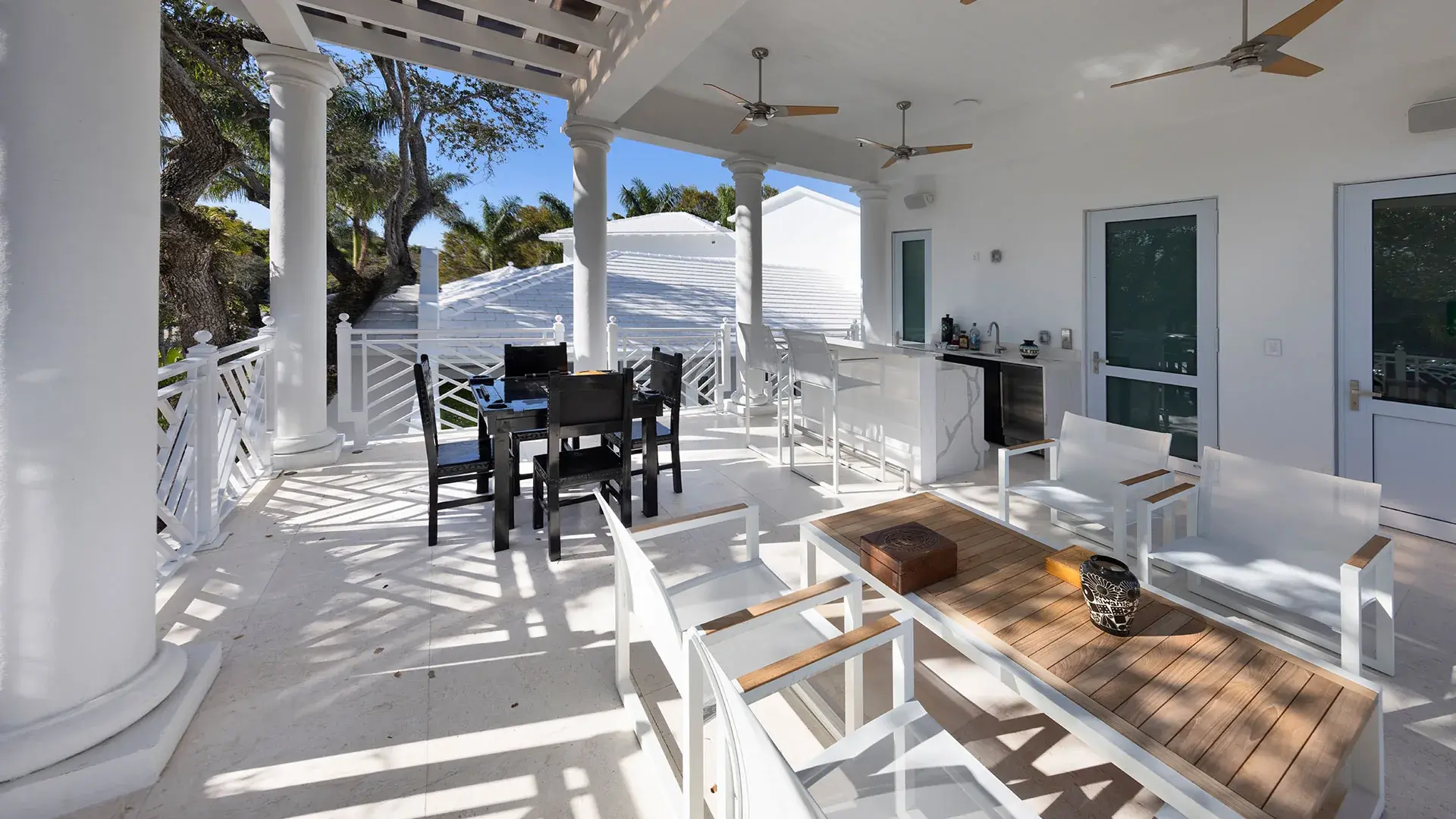 1238 Malaga — aerial view of rooftop, courtyard, and lawn